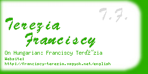 terezia franciscy business card